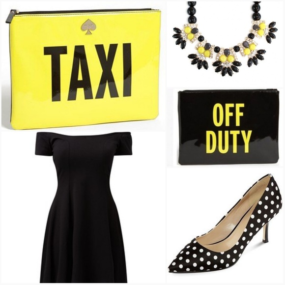 KATE SPADE Taxi Pouch Clutch Bag Makeup - Picture 1 of 3